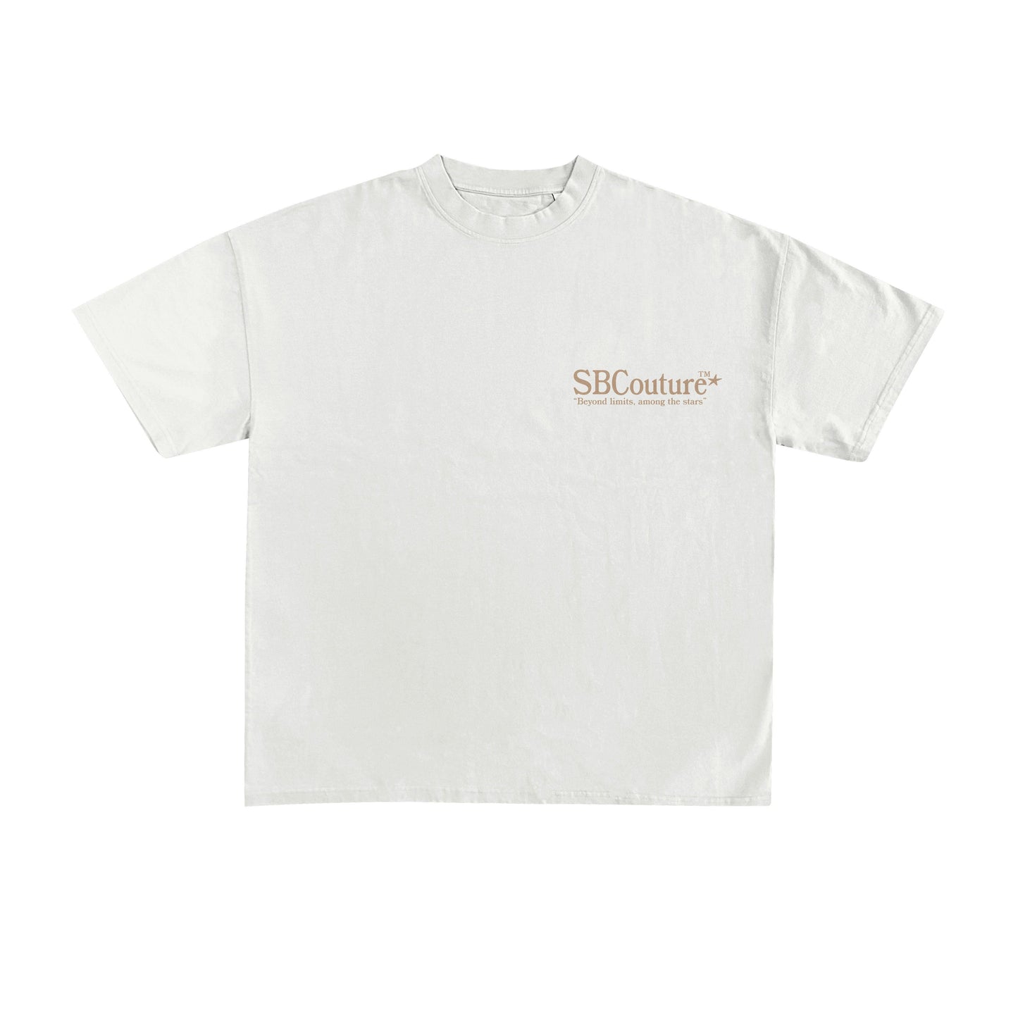 Starboy Couture SBC 'Heaven Made' Tee – white oversized t-shirt with palm-themed back graphic and clean SBCouture front.