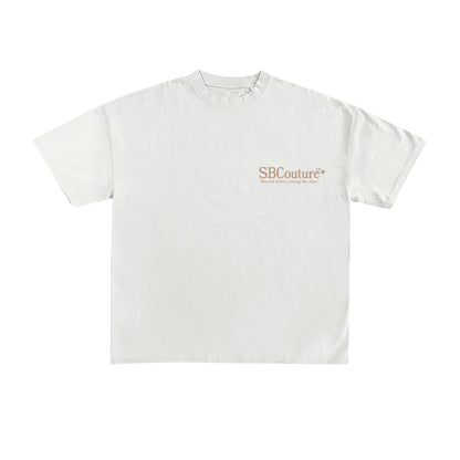 Starboy Couture SBC 'Heaven Made' Tee – white oversized t-shirt with palm-themed back graphic and clean SBCouture front.