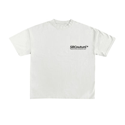 Starboy Couture SBC 'Gamble Club' Tee – white oversized t-shirt with bold back graphic inspired by risk and ambition.