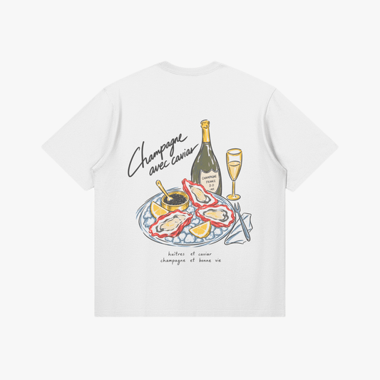 Champagne et Bonne Vie T-Shirt - Starboy Couturetshirt